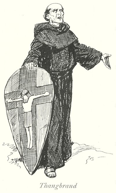 Thangbrand (litografi) af Gordon Frederick (after) Browne