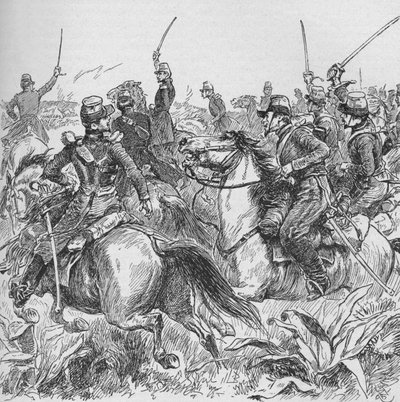 Fanget af et modigt slag Abd-El-Kadrs Smalah, 1902 af Gordon Frederick Browne
