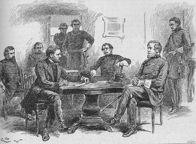 General Grant Reading The Terms of Surrender, 1895, 1902 af Gordon Frederick Browne
