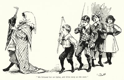 Illustration til The Story of the Treasure Seekers af E Nesbit (litho) af Gordon Frederick Browne