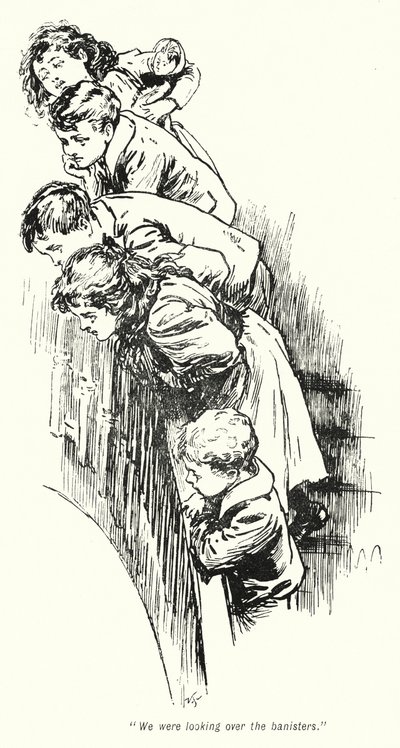 Illustration til The Story of the Treasure Seekers af E Nesbit (litho) af Gordon Frederick Browne