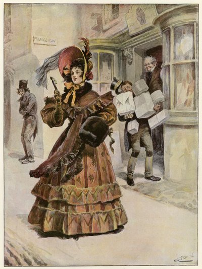 Lady Belinda går på indkøb for at købe sine julegodter af Gordon Frederick Browne