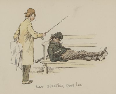 Lad sovende hunde ligge af Gordon Frederick Browne