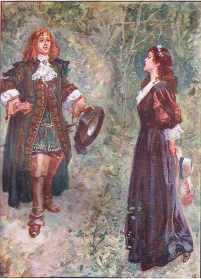 "Nu er jeg til din smag fætter?", fra Lorna Doone pub.by W & R Chambers Ltd, 1921 af Gordon Frederick Browne