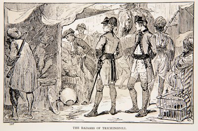 The Bazaars of Trichinopoli, en illustration fra 