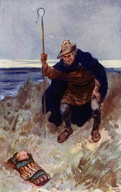 Den øde baby blev fundet af en hyrde af Gordon Frederick Browne