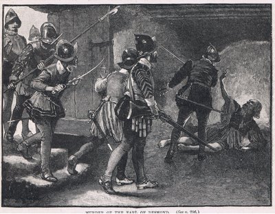Mordet på jarlen af Desmond 1575 af Gordon Frederick Browne