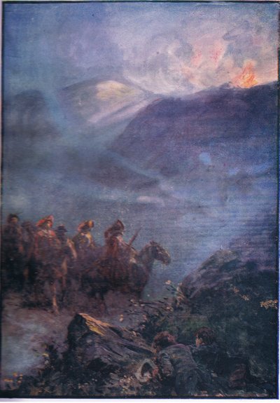 The War path of the Doones, fra Lorna Doone pub.by W & R Chambers Ltd, 1921 af Gordon Frederick Browne