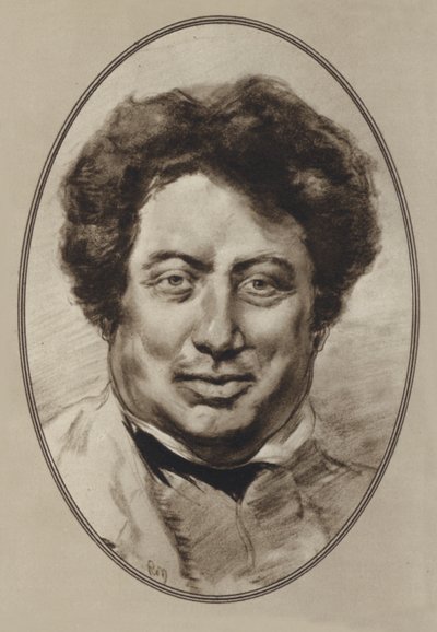 Alexandre Dumas, Pere (litho) af Gordon Ross