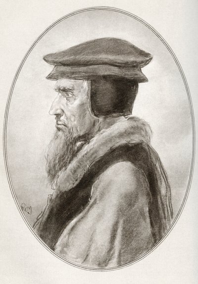 John Calvin, født Jehan Cauvin, fra Living Biographies of Religious Leaders af Gordon Ross