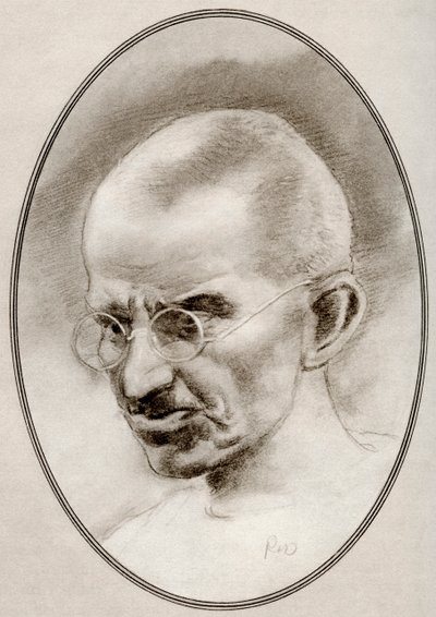 Mohandas Karamchand Gandhi, fra Living Biography of Religious Leaders af Gordon Ross