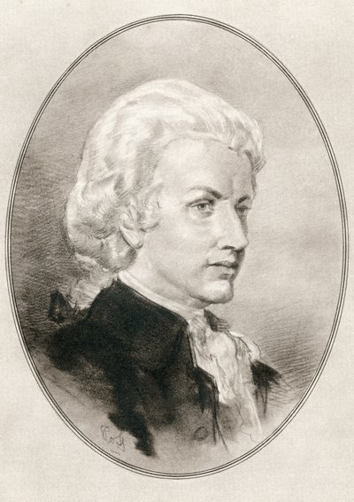 Wolfgang Amadeus Mozart, fra levende biografier om store komponister af Gordon Ross