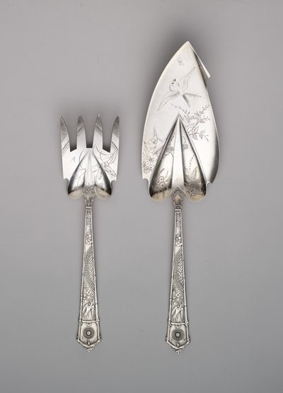 Fiskeskiver og gaffel af Gorham Manufacturing Company