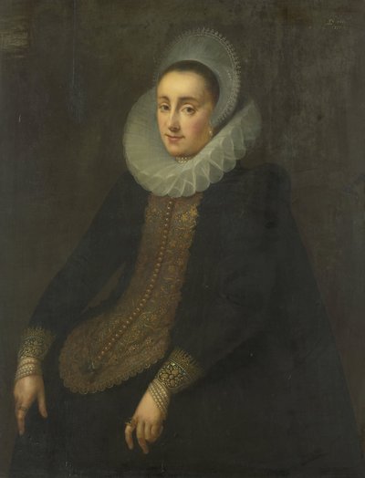 Lucretia del Prado, hustru til Jeremias Boudinois af Gortzius Geldorp