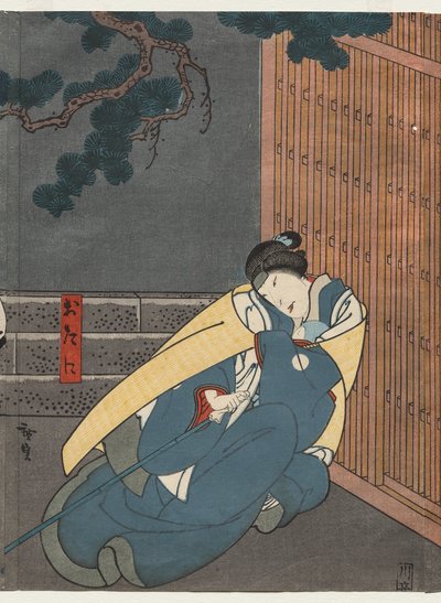 Nakayama Nanshi II som Otani (Fra serien A Tale of Valor at Iga Pass) af Gosōtei Hirosada