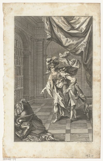 Maximilian III Joseph akkompagneret af Minerva af Gottfried Bernhard Götz
