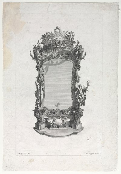 Model til alter for træskærere af Gottfried Bernhard Götz