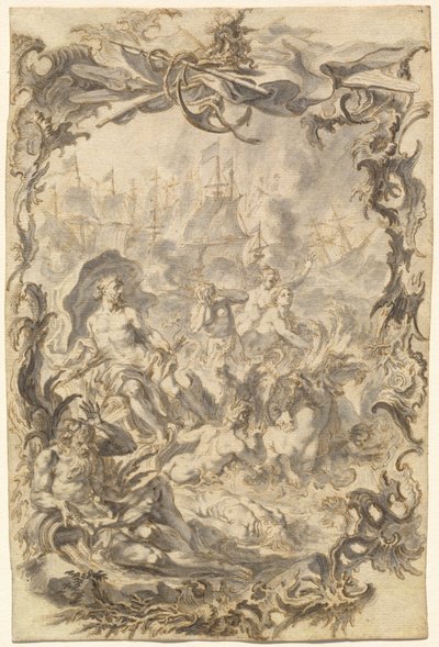 The Horrors of War: A Sea Battle af Gottfried Bernhard Götz