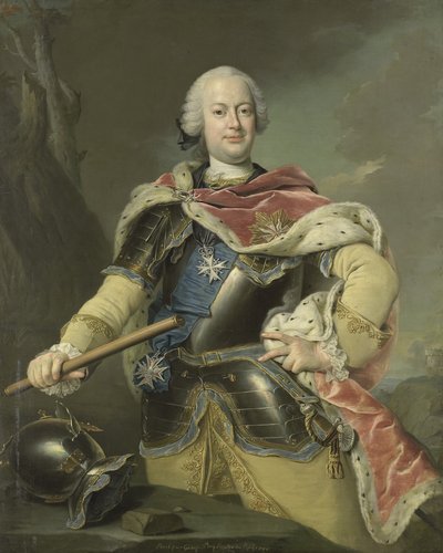 Portræt af Frederick Christian, kurfyrste af Sachsen 1722-1763, 1751 af Gottfried Boy