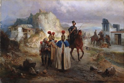 De fangede franske mænd i 1814, 1885 af Gottfried Willewalde