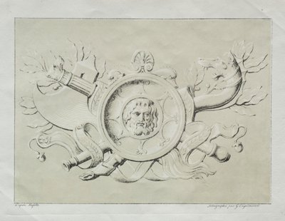 Samling af litografiske essays: Et trofæ, ca. 1816. af Gottfried or Godefroy Engelmann