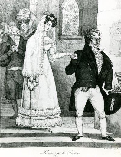 Fornuftsægteskab, 1822 af Gottfried or Godefroy Engelmann