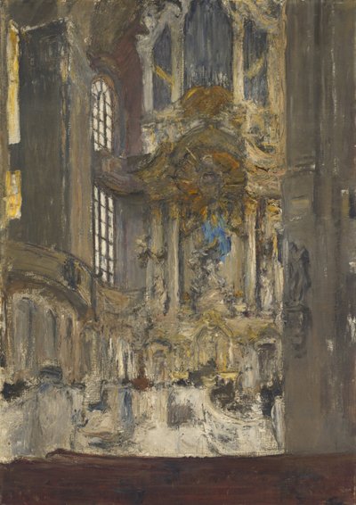 Interiør af Frauenkirche i Dresden af Gotthardt Kuehl