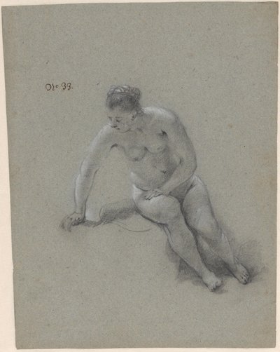 Siddende kvinde af Govert Flinck (attributed to)