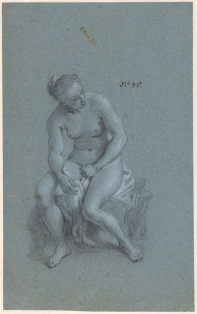 Siddende kvinde af Govert Flinck (attributed to)