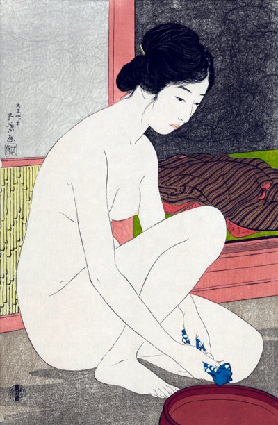 Woman After Bath by Goyo Hashiguchi af Goyo Hashiguchi