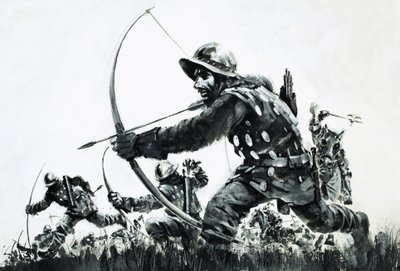 Bueskytter i slaget ved Bannockburn af Graham Coton