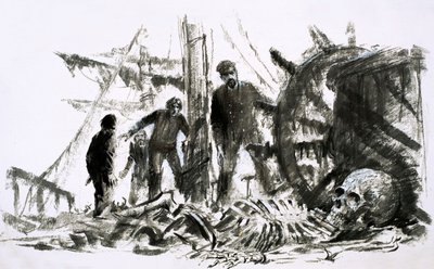 Marlborough forsvandt i 1890 og blev ikke fundet i næsten et kvart århundrede (gouache på papir) af Graham Coton