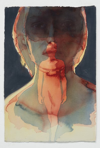 Emergence, 2015 (akvarel på Arches) af Graham Dean