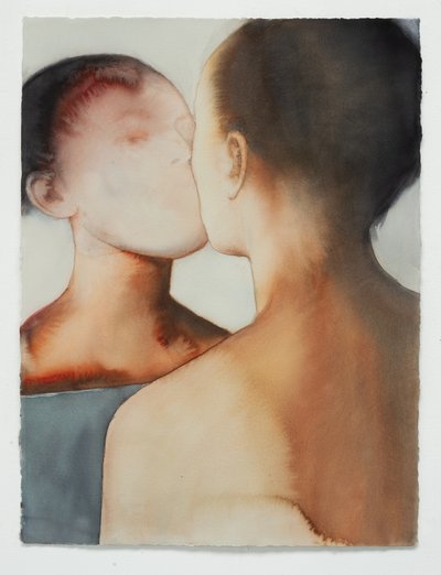 Mirror, 2025 (akvarel på Arches) af Graham Dean