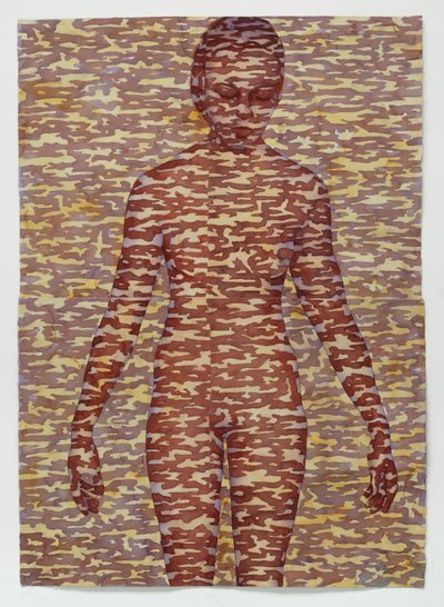 Skærm, 2025 (akvarel på buer) af Graham Dean