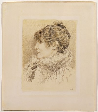 Portræt af Sarah Bernhardt (1844-1923) (blæk og vask på papir) af Graham Robertson