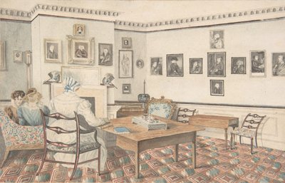 Tegnestue i Hatton, Warwickshire, 1820-30. af Granddaughters of Dr. Samuel Parr.
