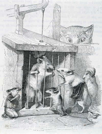 Fanget mus omgivet af sin splittede familie - ved Grandville af Grandville