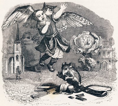 The Unfaithful Custodian - Fabler af La Fontaine af Grandville