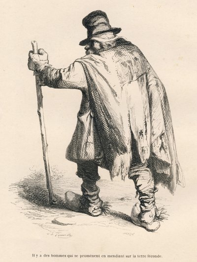 Tigger. Miniaturer illustreret af JJ Granville. Gravering signeret Caque i delen "Historien om en hare" skrevet af PJ Stahl i "Scener fra dyrenes private og offentlige liv". Paris, J. Hetzel og Paulin af Grandville