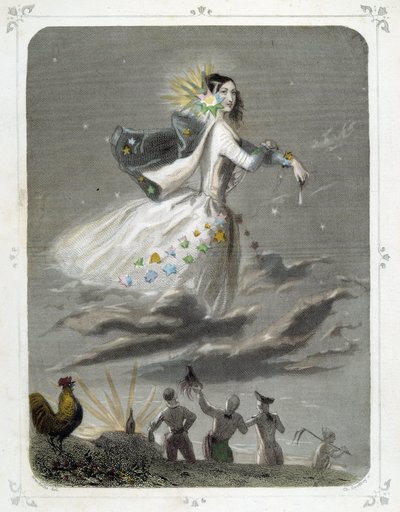 Stars: Woman, der repræsenterer "" The Morning Star"" - af Grandville af Grandville