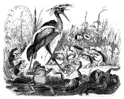 Frøerne spørger kongen, illustration fra 
