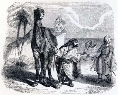 Kamelen og de flydende pinde - Fabler af La Fontaine af Grandville
