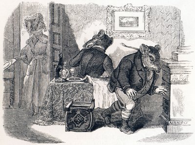 Byrotten og markrotten - Fabler af La Fontaine af Grandville