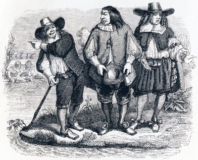 Den druknede kvinde (La femme noyee) - Fabler af La Fontaine af Grandville