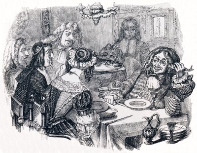 Le rieur et les poissons (Le rieur et les poissons) - Fabler af La Fontaine af Grandville