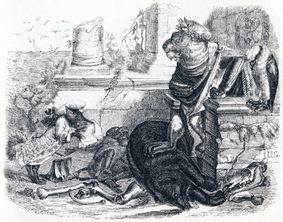 Løvens ret - Fabler af La Fontaine af Grandville