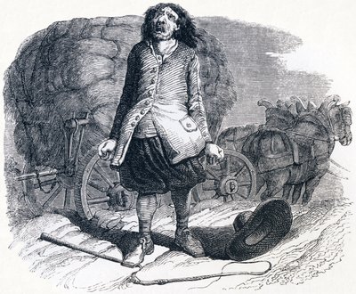 Den mudrede vognmand - Fabler af La Fontaine af Grandville