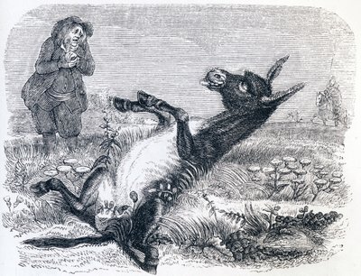 Den gamle mand og ræven - Fabler af La Fontaine af Grandville