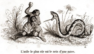 Det sikreste asyl er en mors bryst af Grandville (1803 47)